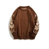 Men's Vintage Ethnic Style Round Neck Sweater - ZAAPLI