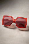 Acetate Lens Square Sunglasses