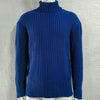 Turtleneck Solid Color Slim Fit Knit Sweater - ZAAPLI