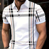 Business Plaid Slim Fit Polo Shirt - ZAAPLI