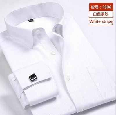 White Long Sleeve Casual Buttons - ZAAPLI