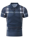 Business Plaid Slim Fit Polo Shirt - ZAAPLI