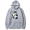 Panda Funny Pattern Case Printed Long-sleeved Hooded Sweater - ZAAPLI