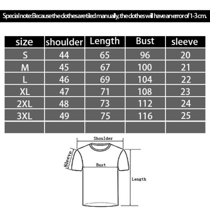 European And American Digital Printing Casual Round Neck Short Sleeves - ZAAPLI