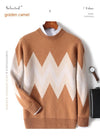 Men's Round Neck Thickened Pullover Wool Sweater - ZAAPLI