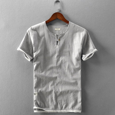 Men's Fashion Casual Linen T-shirt - ZAAPLI