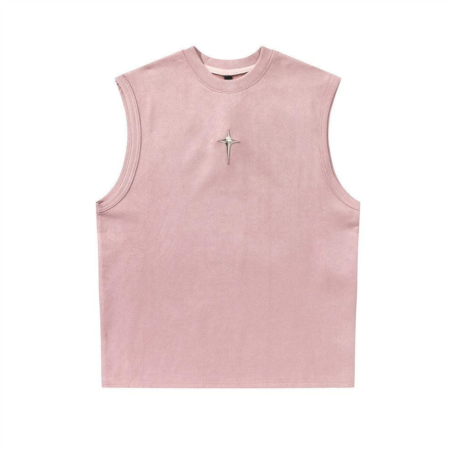 Simple Summer Sports Vest Waistcoat Bottoming Shirt - ZAAPLI