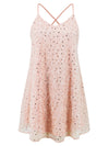 Sequin V-Neck Mini Cami Dress