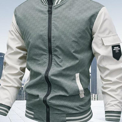 Jacket Men's Jacket Casual Stand Collar Trendy Brand Fashion Baseball Uniform Men's Youth Jacket Hollow Out - ZAAPLI