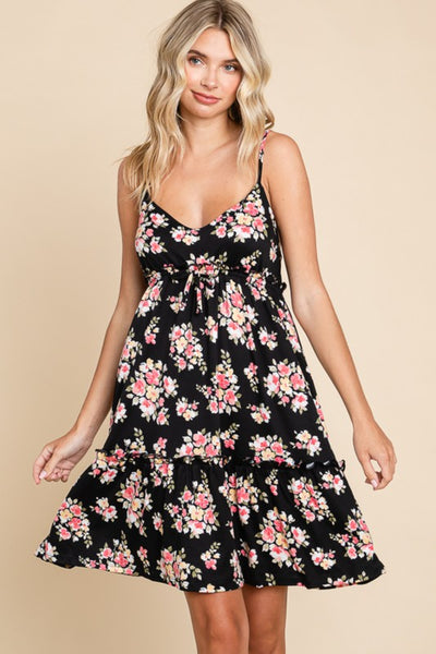 Culture Code Full Size Floral Frill Cami Dress