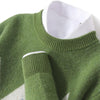 Men's Round Neck Thickened Pullover Wool Sweater - ZAAPLI