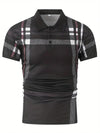 Business Plaid Slim Fit Polo Shirt - ZAAPLI