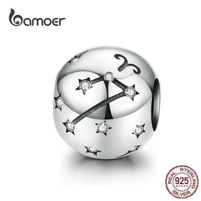 BAMOER Vintage 925 Sterling Silver Twelve Constellations Star Sign - ZAAPLI