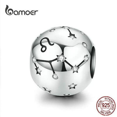 BAMOER Vintage 925 Sterling Silver Twelve Constellations Star Sign - ZAAPLI