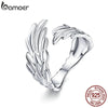 Bamoer 925 Sterling Silver Guardian Wings Open Ring Angel Wing - ZAAPLI