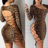 Sexy Long Sleeve Bandage Bodycon - ZAAPLI