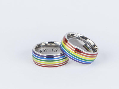 Gay Pride Rainbow Ring Equal Love Gift Gay pride gift Lesbian pride - ZAAPLI