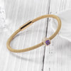 Brilliant Cut CZ Halo Bangle Bracelet - ZAAPLI