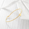 Classic Heart Cable Bangle Bracelet - ZAAPLI