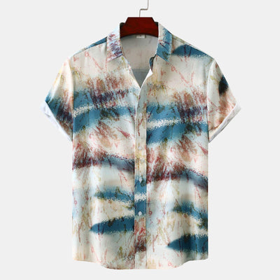 Hawaiian Floral Men's Short-sleeved Shirt Fashion - ZAAPLI