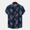 Hawaiian Floral Men's Short-sleeved Shirt Fashion - ZAAPLI