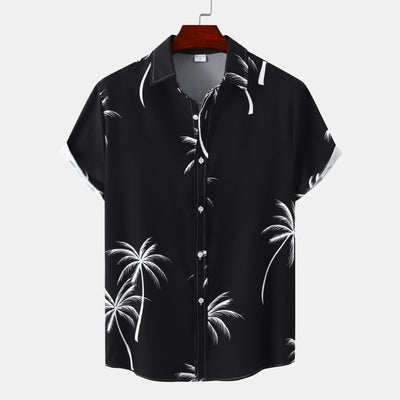 Hawaiian Floral Men's Short-sleeved Shirt Fashion - ZAAPLI