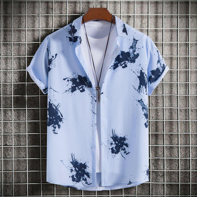 Men's Fashion Slim-fit Printed Short Sleeve - ZAAPLI