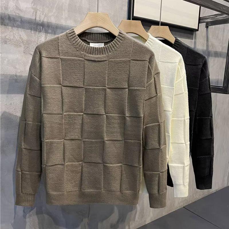 Men's Round Neck Long Sleeve Bottoming Shirt Sweater - ZAAPLI