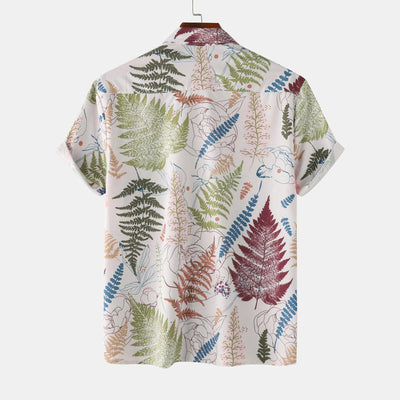 Men's Plus Size Digital Printing Short-sleeved Shirt - ZAAPLI