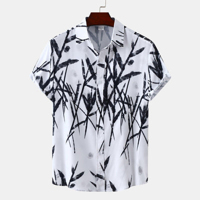 Hawaiian Floral Men's Short-sleeved Shirt Fashion - ZAAPLI