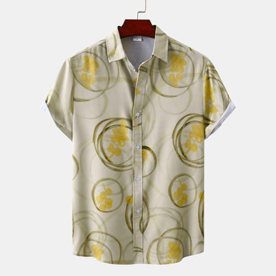 Printed Shirt Men's Loose Printed Shirt - ZAAPLI