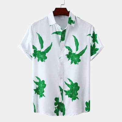 Hawaiian Floral Men's Short-sleeved Shirt Fashion - ZAAPLI