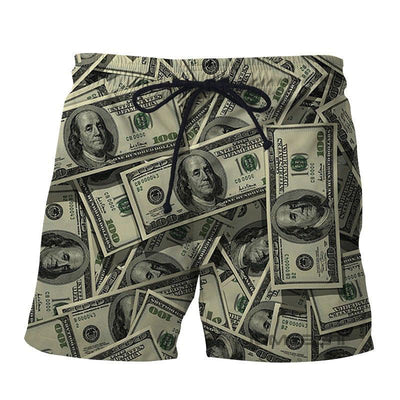 Retro Beach Pants Men's Trendy Coin 3D - ZAAPLI