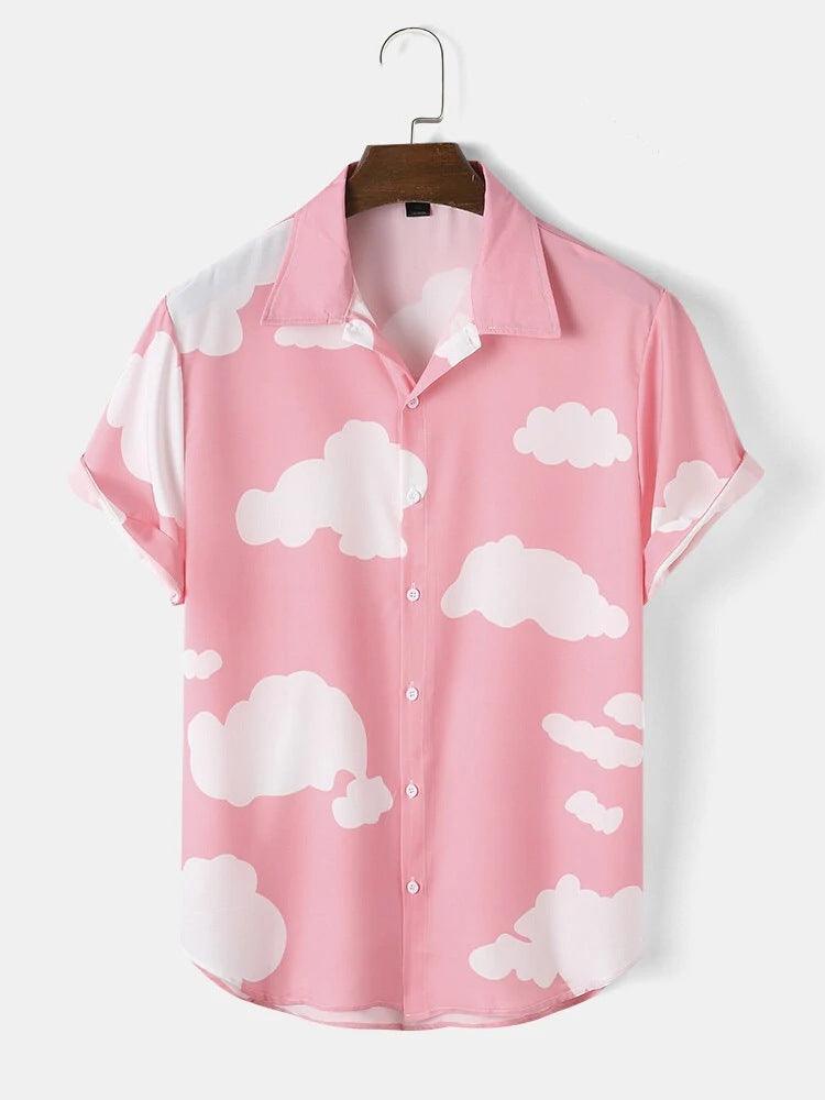 Men's Casual Multi-cloud Short-sleeved Shirt - ZAAPLI