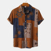 Men's Floral Short-sleeved Shirt Top - ZAAPLI