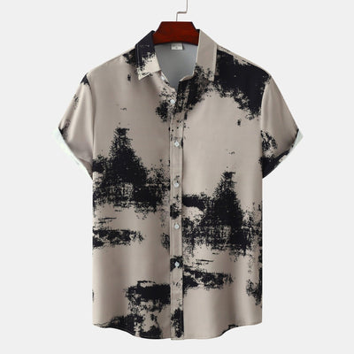 Hawaiian Floral Men's Short-sleeved Shirt Fashion - ZAAPLI