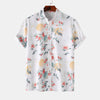 Stand Collar Men's Floral Short Sleeve - ZAAPLI