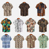 Men's Floral Short-sleeved Shirt Top - ZAAPLI