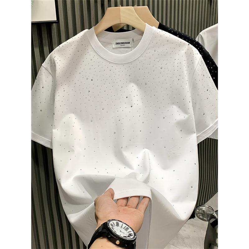 Fashion Men's T-shirt Niche Starry Hot Drilling - ZAAPLI