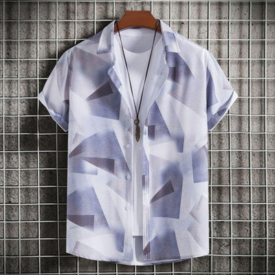 Men's Fashion Slim-fit Printed Short Sleeve - ZAAPLI