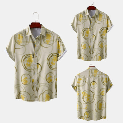 Printed Shirt Men's Loose Printed Shirt - ZAAPLI