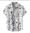 Men's Floral Short-sleeved Shirt Top - ZAAPLI