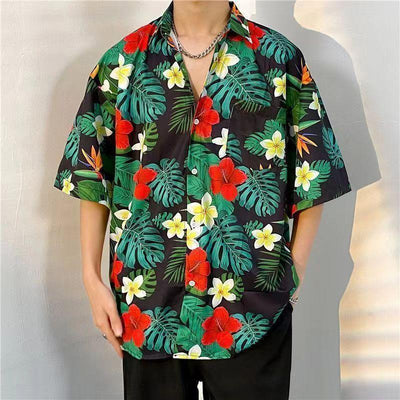 3D Printed Men's Retro Full Printed Short Sleeve - ZAAPLI