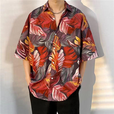 3D Printed Men's Retro Full Printed Short Sleeve - ZAAPLI