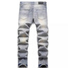 Embroidery Ripped Hip Hop Casual Jeans for Men - ZAAPLI