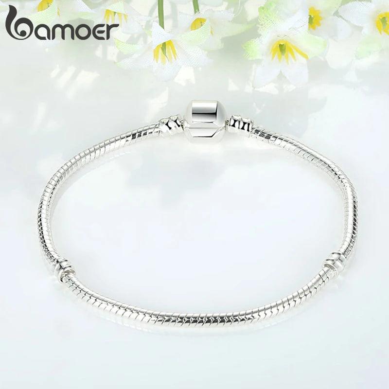 BAMOER Basic Bracelet Snake Chain Bracelets DIY Bracelet Jewelry