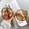 New Oversized Rectangle Sunglasses - ZAAPLI