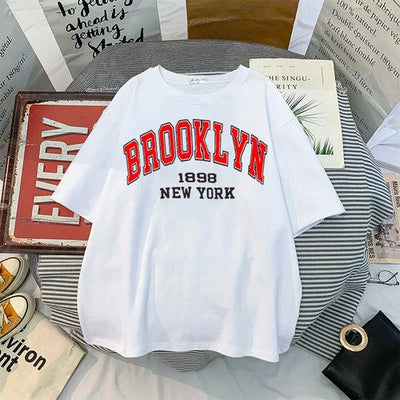 Women T-Shirt New York Print - ZAAPLI