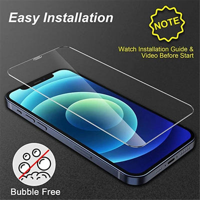 5PCS Tempered Glass for iPhone 11 12 13 Pro XR X XS Max Screen - ZAAPLI