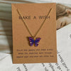 Butterfly Necklace Earrings Set - ZAAPLI